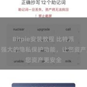 Bitpie安装教程 比特派钱包：强大的隐私保护功能，让您资产更安全