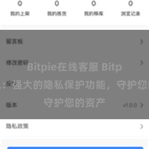 Bitpie在线客服 Bitpie钱包：强大的隐私保护功能，守护您的资产