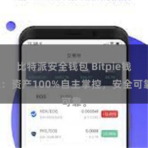 比特派安全钱包 Bitpie钱包：资产100%自主掌控，安全可靠。