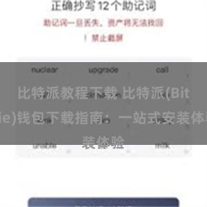 比特派教程下载 比特派(Bitpie)钱包下载指南：一站式安装体验