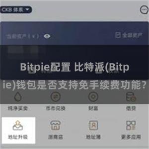 Bitpie配置 比特派(Bitpie)钱包是否支持免手续费功能？